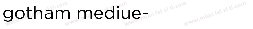 gotham mediue字体转换